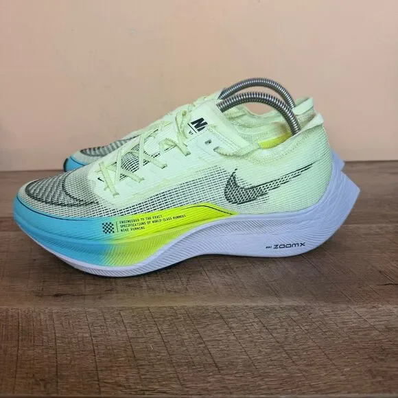 Nike ZoomX Vaporfly NEXT% 2 Green/White RUNNING SHOES CU4123-700 Women’s US 10.5 - Picture 1 of 8